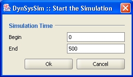 Start a simulation.